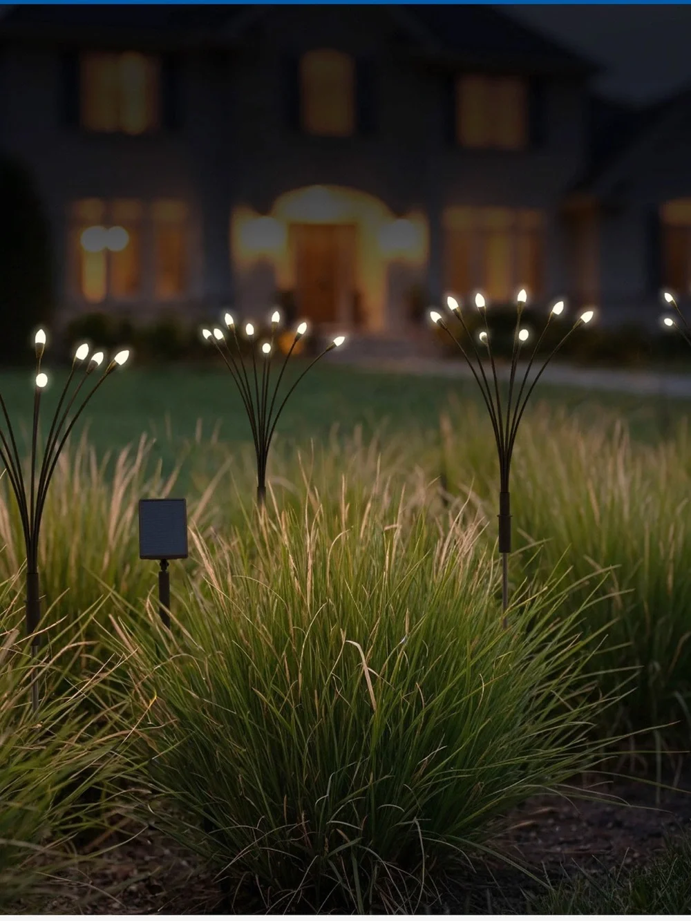 Fresh Source Solar Firefly Landscape Lights(4 Sets of Lights and 1 Solar Panel )